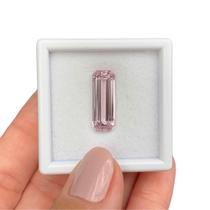 Kunzita Rosa Retangular Baguete 10,39ct
