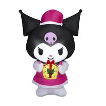 Kuromi inflável 137 cm com luz LED Kuromi inflável 137 cm com luz LED