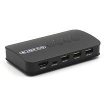 KVM Switch HDMI 4 Portas 4k + 4 Cabos