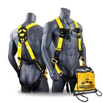 KwikSafety (Charlotte, NC) THUNDER 3D Ring Safety Harness (Pass Through Connectors) OSHA ANSI Industrial Full Body Fall Protection Personal Equipment Construction Carpenter Scaffold Contractor