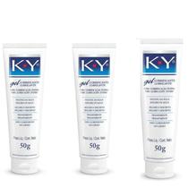 Ky Gel Lubrificante 50G kit com 3 unidades