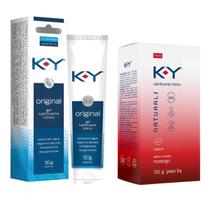 KY Original Gel Lubrificante Íntimo 50g + Naturals Morango 120g
