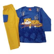 Kyly conjunto infantil meia estação tigre e seus amiguinhos menino 1-2-3