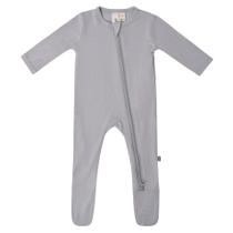 KYTE BABY Soft Bamboo Rayon Footies, fechamento com zíper, 0-24 meses (3-6 meses, tempestade)