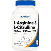 L-Arginina + L-Citrulina 120 Caps Nutricost L-Arginina + L-Citrulina 120 Caps Nutricost