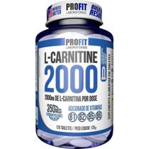 L-Carnitina 2000 + 250mcg Cromo - 120 Tabletes - ProFit - PROFIT LABORATÓRIO
