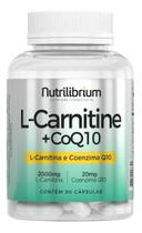 L-carnitina 2000mg E Coenzima Q10 90 Caps - Nutrilibrium