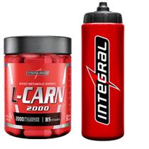 L-Carnitina 60 Caps + Squeeze 800Ml Vermelha Integralmedica