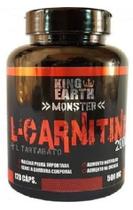 L- Carnitina + L- Tartarato 500mg 120cápsulas - King Earth L- Carnitine