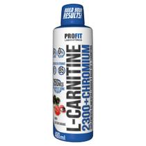 L Carnitine Carnitina C/ Cromo 2300 480ml Queimador Gordura Profit Labs