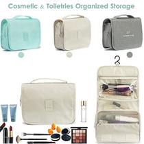 L & FY Multifuncional Portable Travel Toiletry Bag Cosméticos Maquiagem Bolsa Toiletry Case Wash Organizer (Grande Capacidade Carrinho Leve / Tote Bag)