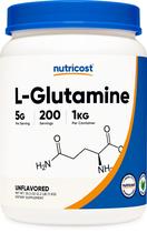 L-Glutamina em Pó Nutricost 1kg - Sem Sabor, Não Transgênico e Sem Glúten L-Glutamina em Pó Nutricost 1kg - Sem Sabor, Não Transgênico e Sem Glúten