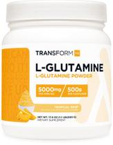 L-Glutamina em pó TransformHQ 500g Tropical Whip sem glúten