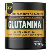 L - Glutamina Pura 100% Importada 100g Suplemento da Fabrica