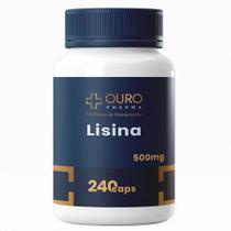 L-Lisina 500mg 240 Cápsulas Aminoácido Essencial para Fortalecer a Imunidade L-Lisina 500mg 240 Cápsulas Aminoácido Essencial para Fortalecer a Imunidade