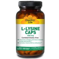 L-Lisina com B-6 100 cápsulas da Country Life (pacote com 4)