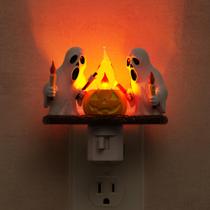 L LOHAS Lâmpada LED Halloween Night Light Ghost Flickering