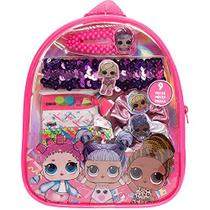 L.O.L Surpresa! Townley Girl Mochila Cosmética Maquiagem Gift Bag Set inclui acessórios de cabelo e Clear PVC Back-pack para meninas crianças, idades 3+ perfeito para festas, pijamas e makeovers