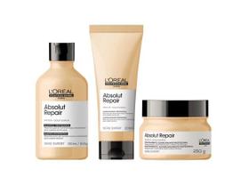 L'Oréal Absolut Repair Shampoo 300ml + Condicionador 200ml + Máscara 250g