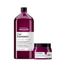 L'Oréal Curl Expression Kit Shampoo Anti-resíduos 1,5L e Máscara Rich 500ml L'Oréal Curl Expression Kit Shampoo Anti-resíduos 1,5L e Máscara Rich 500ml