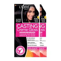 L'Oréal Paris Coloração Casting Creme Gloss Kit - 100 Preto Noite L'Oréal Paris Coloração Casting Creme Gloss Kit - 100 Preto Noite