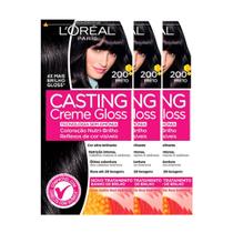 L'Oréal Paris Coloração Casting Creme Gloss Kit - 200 Preto L'Oréal Paris Coloração Casting Creme Gloss Kit - 200 Preto