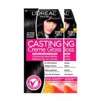 L'Oréal Paris Coloração Casting Creme Gloss Kit - 200 Preto