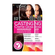 L'Oréal Paris Coloração Casting Creme Gloss Kit - 300 Castanho Escuro