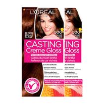 L'Oréal Paris Coloração Casting Creme Gloss Kit - 500 Castanho Claro L'Oréal Paris Coloração Casting Creme Gloss Kit - 500 Castanho Claro