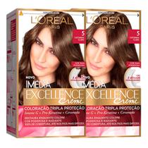 L'Oréal Paris Coloração Imédia Excellence 5 Cast. Claro Kit - 2 Unidades
