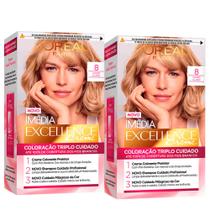 L'Oréal Paris Coloração Imédia Excellence Kit - 8 Louro Claro