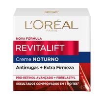 L'oréal Paris Creme Revitalift Noturno Antirrugas e Extra Firmeza 49g - L'oreal