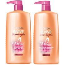 L'Oreal Paris Elvive Dream Lengths Shampoo e Kit condicionador para cabelos longos e danificados (Conjunto de 2)