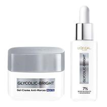 L'Oréal Paris Glycolic Bright Kit Gel Creme Facial Noite + Sérum