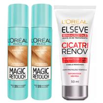 L'Oréal Paris Magic Retouch + Ganhe Cicatri Renov Kit - Leave-In + 2 Corretivos Capilar Louro Claro