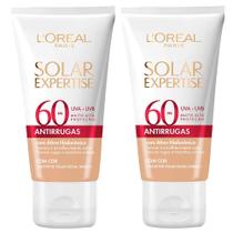 L'Oréal Paris Solar Expertise Antirrugas Kit 2 Protetores Solares com cor FPS60 L'Oréal Paris Solar Expertise Antirrugas Kit 2 Protetores Solares com cor FPS60