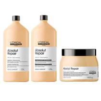 L'Oréal Professionnel Absolut Repair Gold Quinoa + Protein Kit Shampoo + Máscara de Tratamento + Condicionador