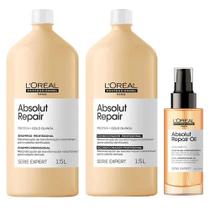 L'Oréal Professionnel Absolut Repair Kit Shampoo + Condicionador + Óleo Capilar