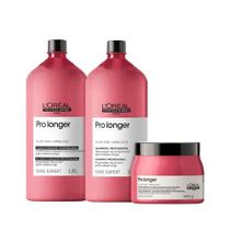 L'Oréal Professionnel Pro Longer Shampoo + Condicionador 1,5L + Máscara 500g L'Oréal Professionnel Pro Longer Shampoo + Condicionador 1,5L + Máscara 500g