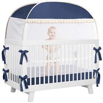 L RUNNZER tenda do berço de segurança do bebê, tenda pop up de segurança para o berço do berço, cobertura da tenda do berço para manter o bebê de sair e picada de mosquito