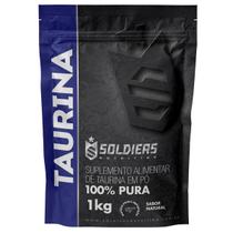 L - Taurina 1Kg - 100% Pura Importada - Soldiers Nutrition