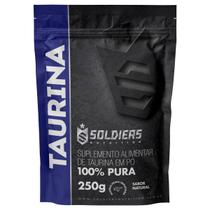 L - Taurina 250g - 100% Pura Importada - Soldiers Nutrition
