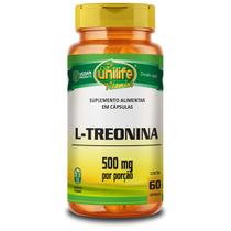 L-Treonina Unilife 500mg 60 Cápsulas