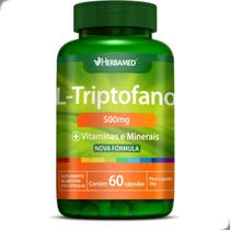 L-Triptofan 500mg Vitaminas e Minerais 60 Capsulas Herbamed L-Triptofan 500mg Vitaminas e Minerais 60 Capsulas Herbamed