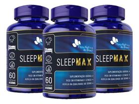 L Triptofano Sleep Max 450mg 3 X 60 Capsulas - Flora Nativa