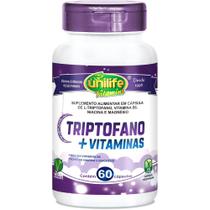 L-Triptofano + Vitamina B6 Niacina Magnésio 60 cápsulas de 400mg Vegano