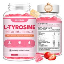 L Tyrosine Gummies Zetelixia, pacote com 2, 10 em 1, morango
