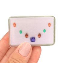 L0108 2,87ct 7ø - Tanzanita + Esmeralda + L0108 2,87ct 7ø - Tanzanita + Esmeralda +