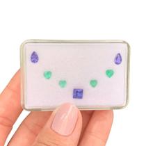 L0111 2,63ct 7ø - Tanzanita + Esmeralda L0111 2,63ct 7ø - Tanzanita + Esmeralda