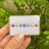 L0277 5,67ct 7ø - Rubelita + Berilo Amarelo + L0277 5,67ct 7ø - Rubelita + Berilo Amarelo +